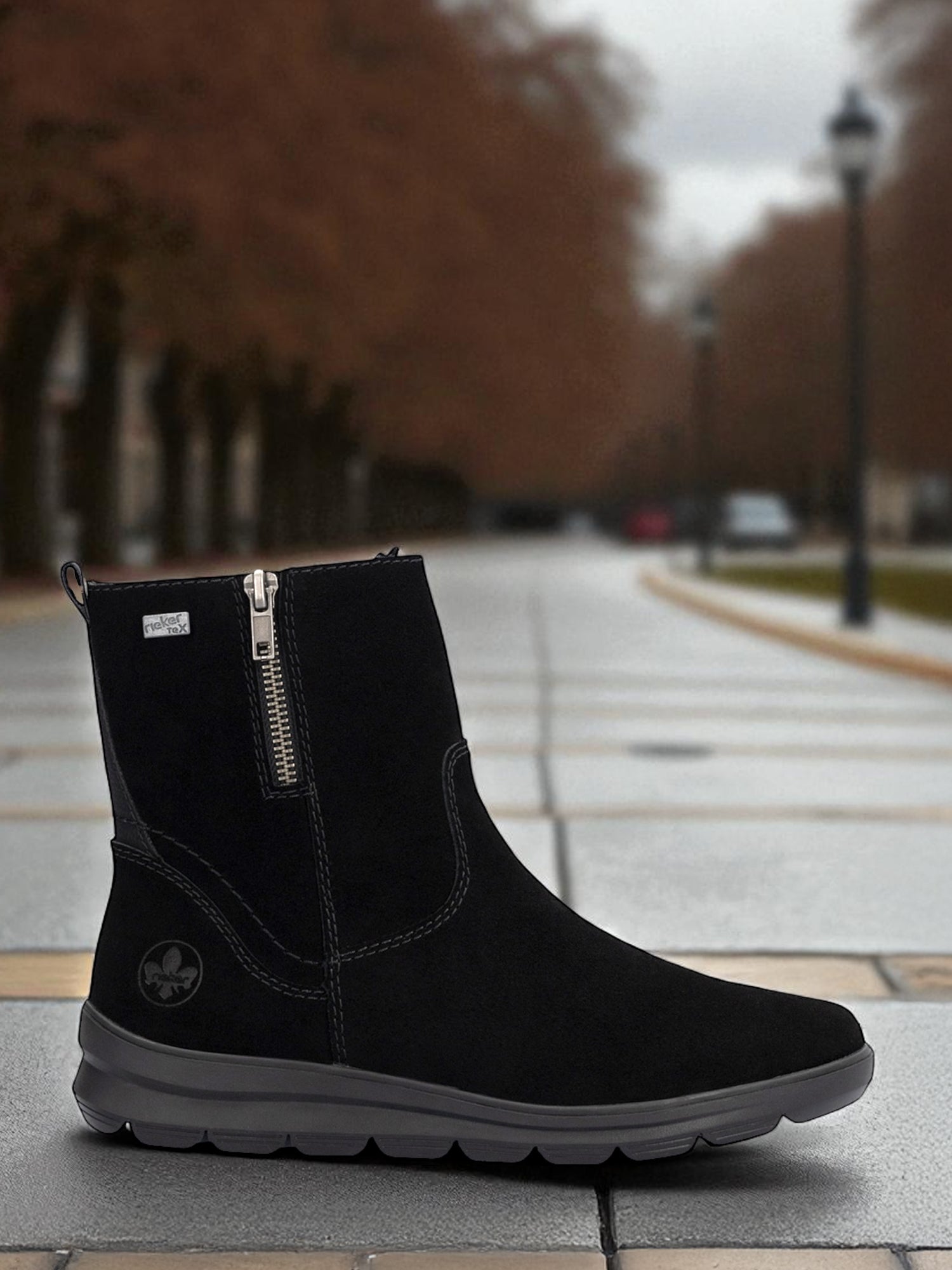 04826 Rieker Semsket Tex-membran Varmfôret Boots