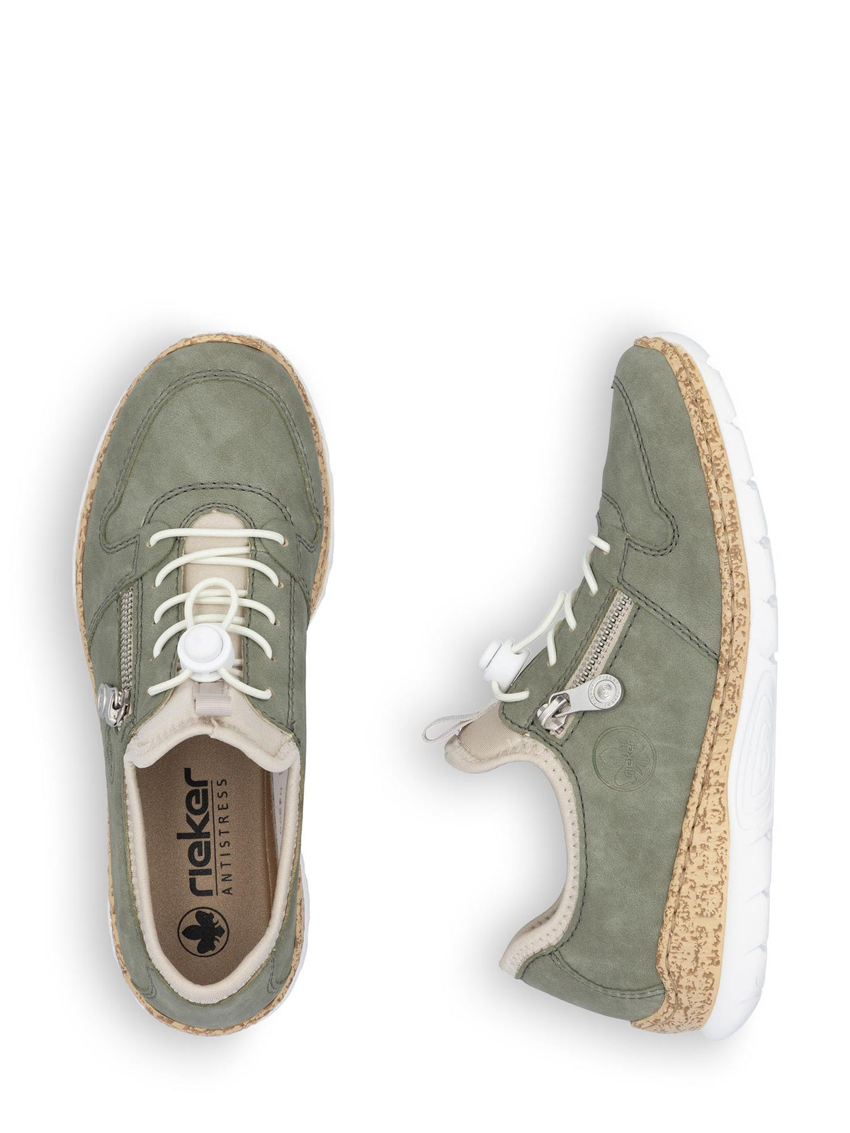 Rieker 04346 Olive Cork Sneaker