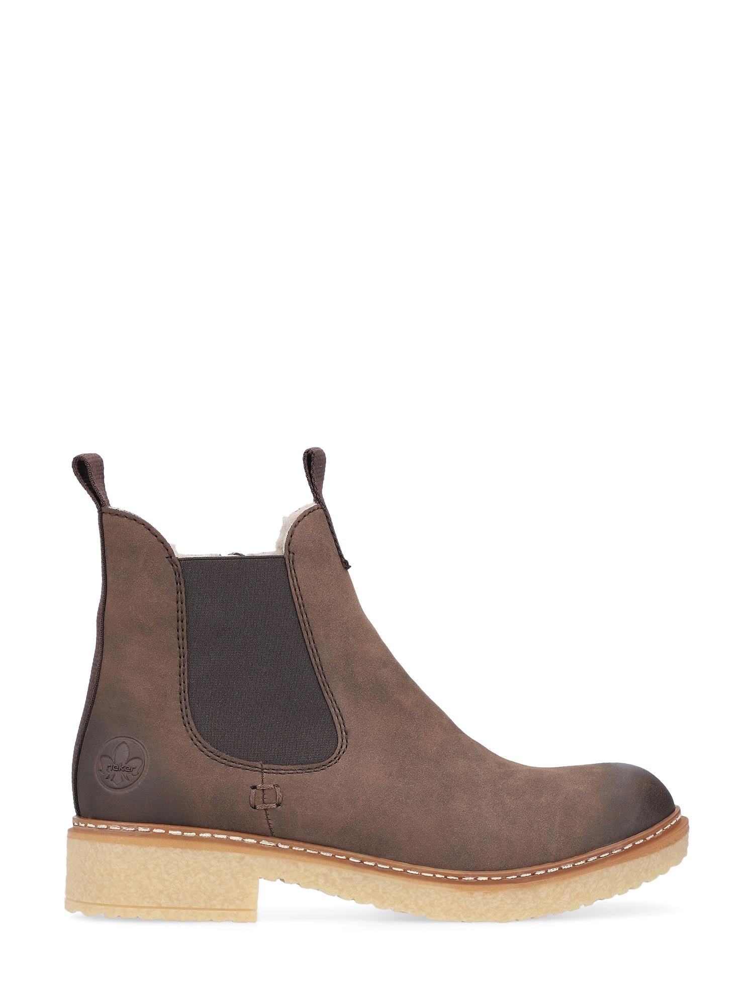 Rieker 04947 Brown low chelsea varmfôret