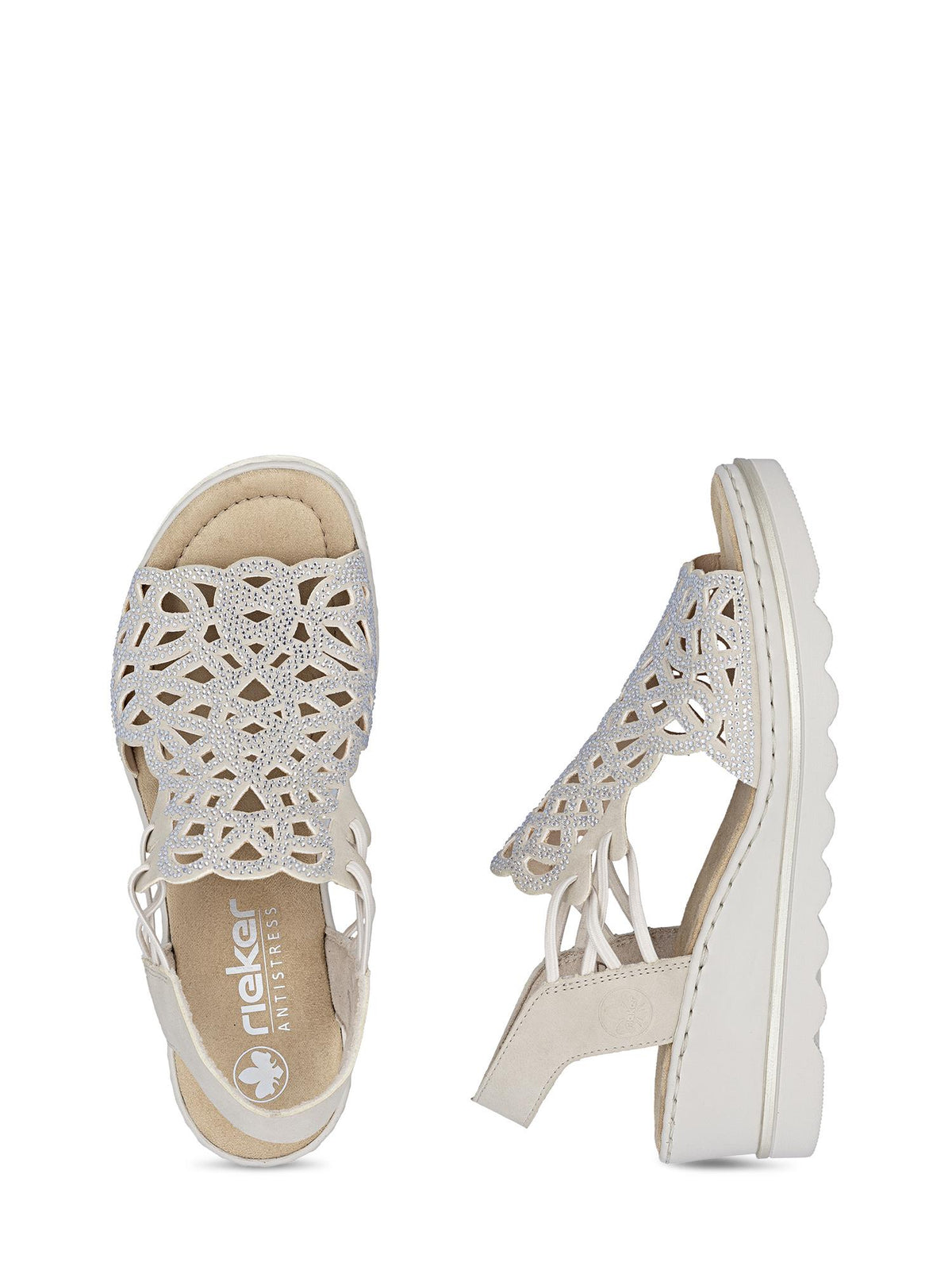 Rieker 03690 Sorella Sandal Beige
