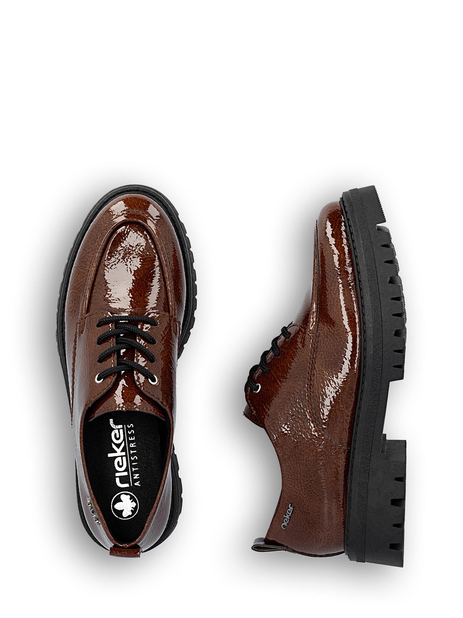 04292 Rieker Patent Platform Derbie