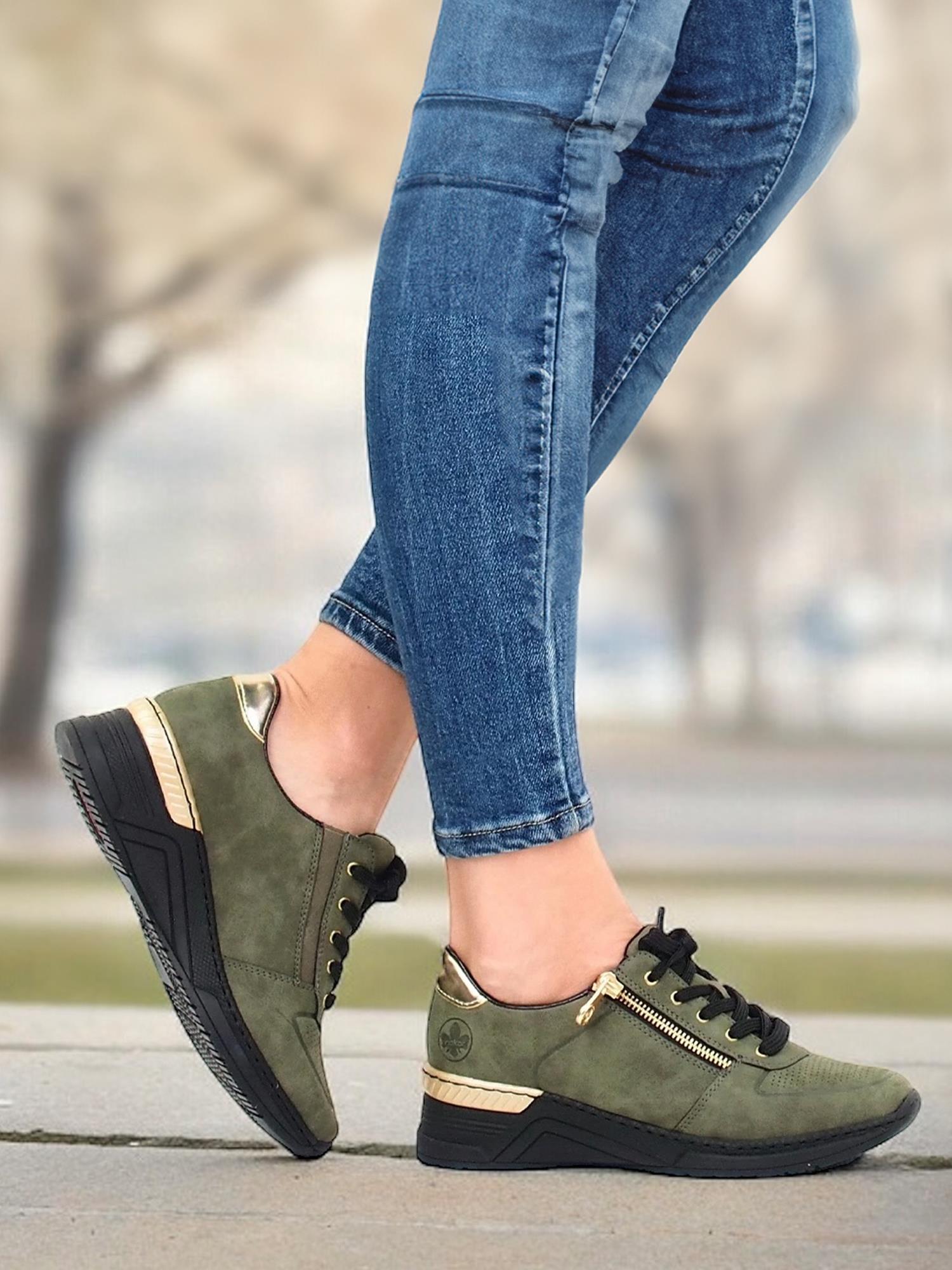 02580 Rieker Olive High Kilesneaker