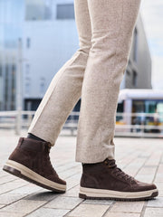 Rieker 02288 Montaro Leather High-Top Brown