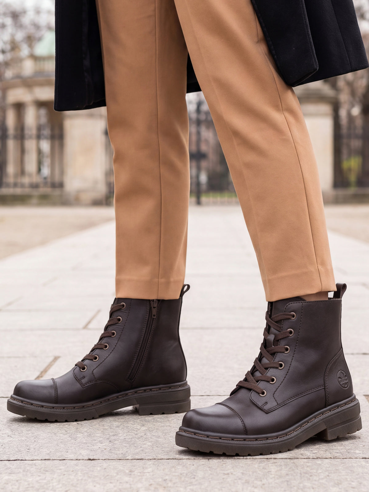 Rieker 02421 Bravina Leather Boots Dame