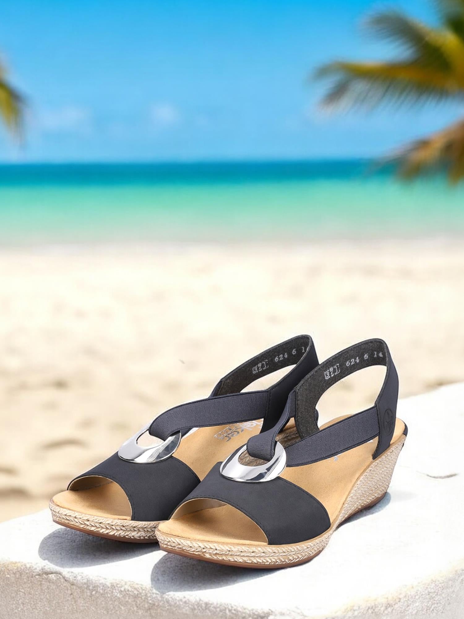 Rieker 08079 Pazifik Elastic Sandal