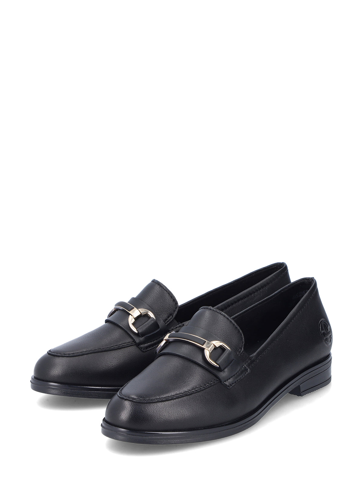Rieker 02945 Black Breeze Leather Loafer
