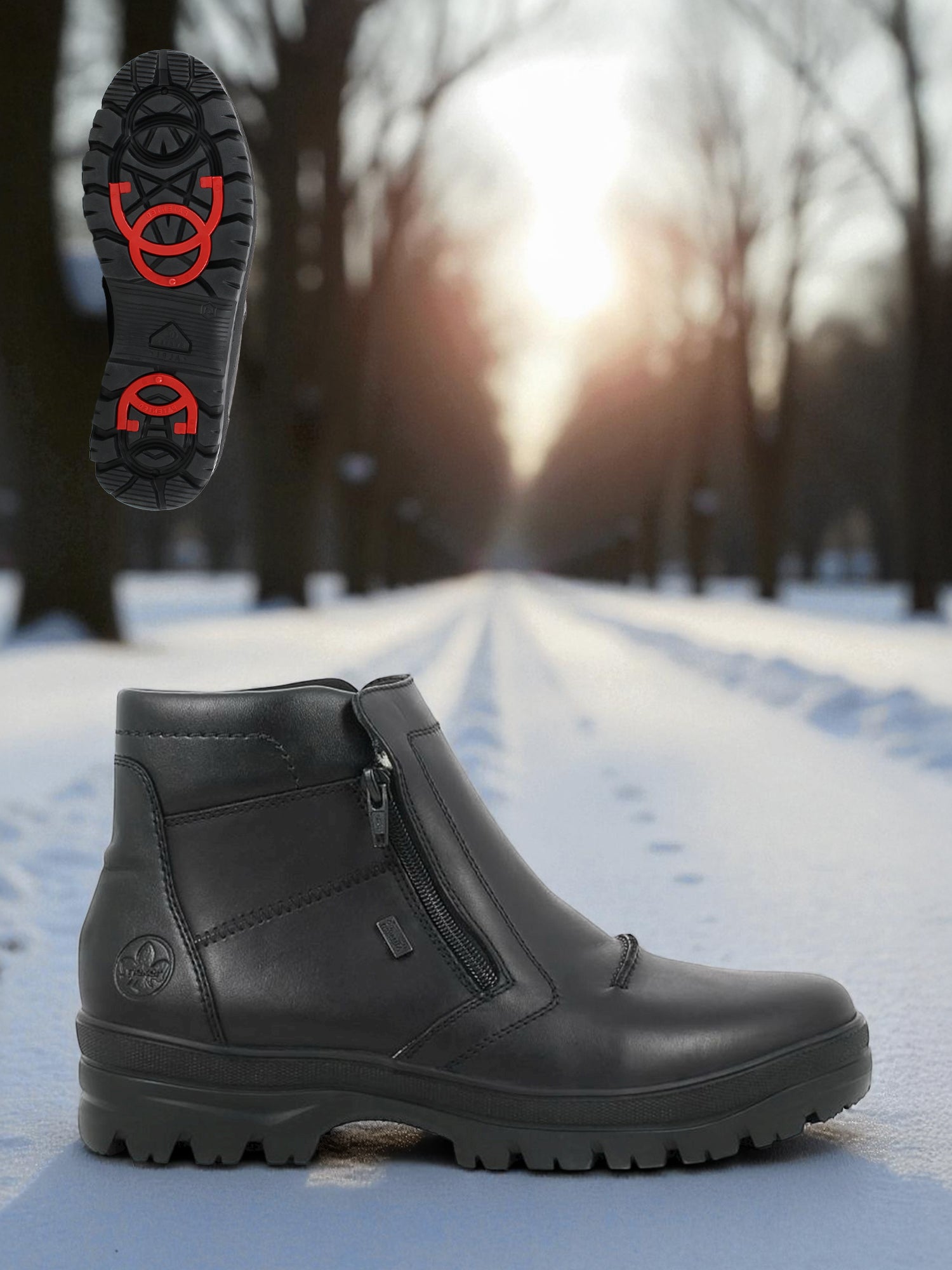 03022 Rieker Fjellmark Ullfôret Utfellbare Brodder