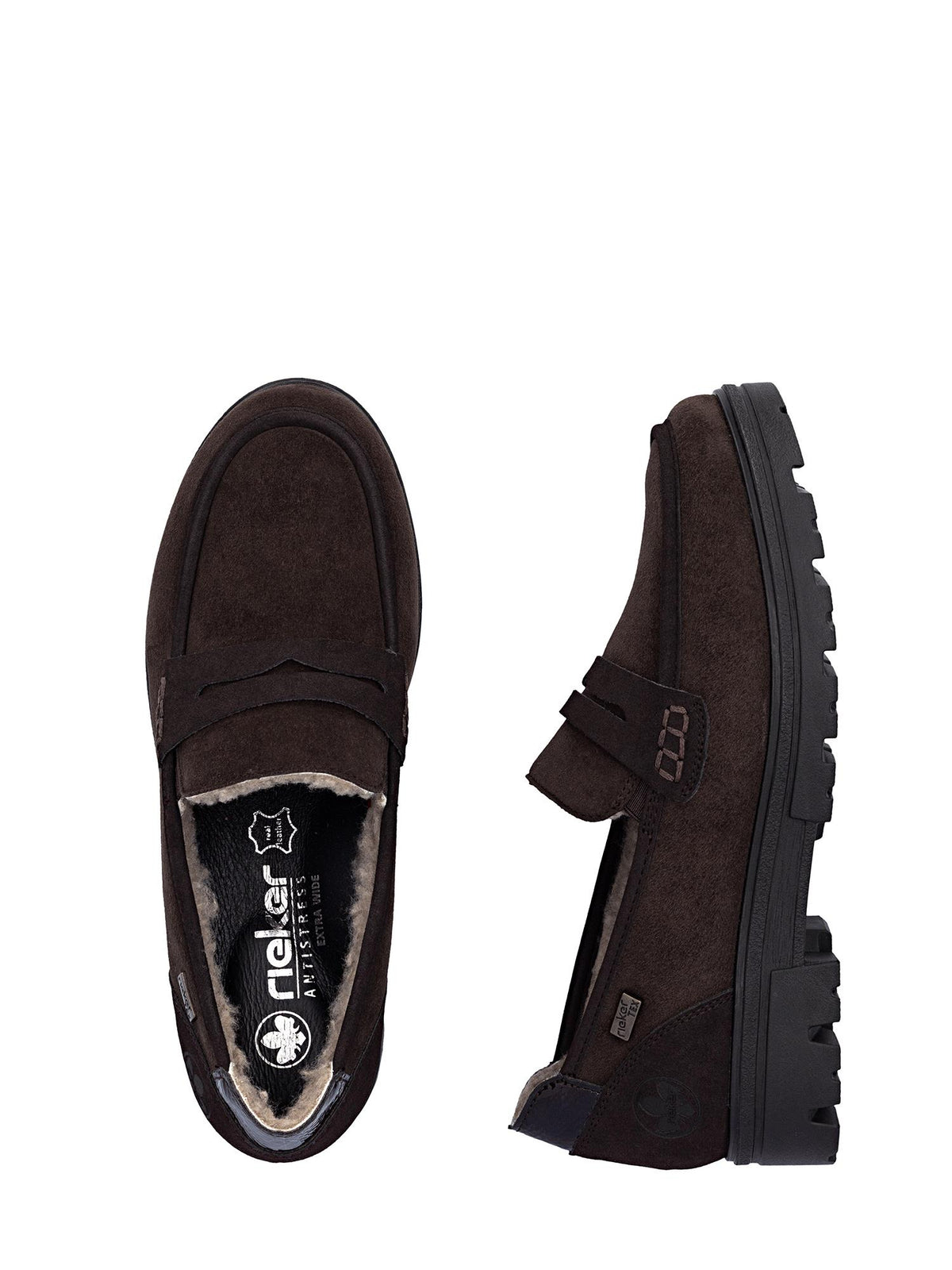 Rieker 02317 Lugano TEX Fôret Leather Loafer