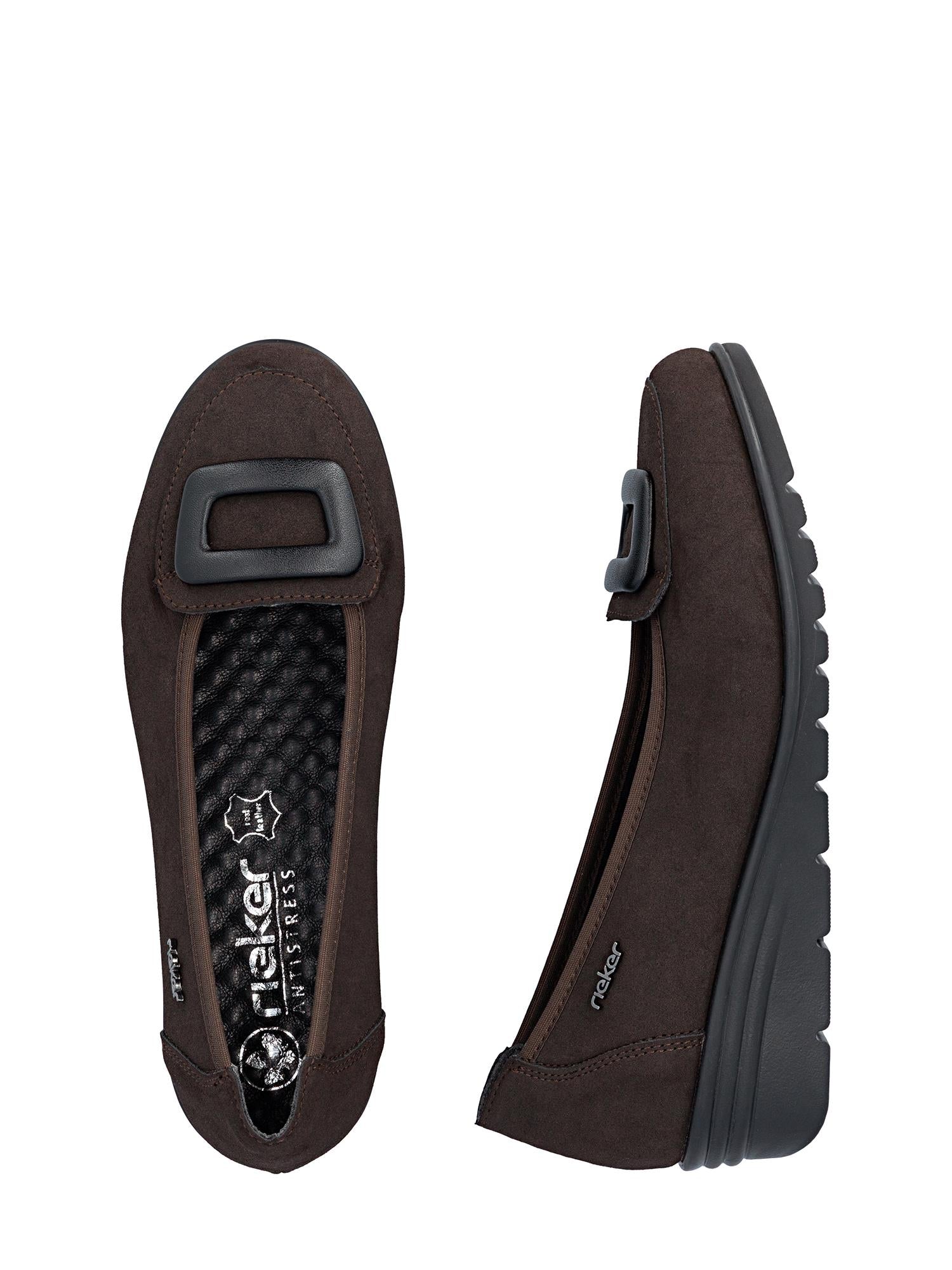 Rieker 02689 Bella Step Ballerina Brun