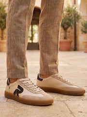 Rieker 03767 San Diego Leather Sneaker Beige