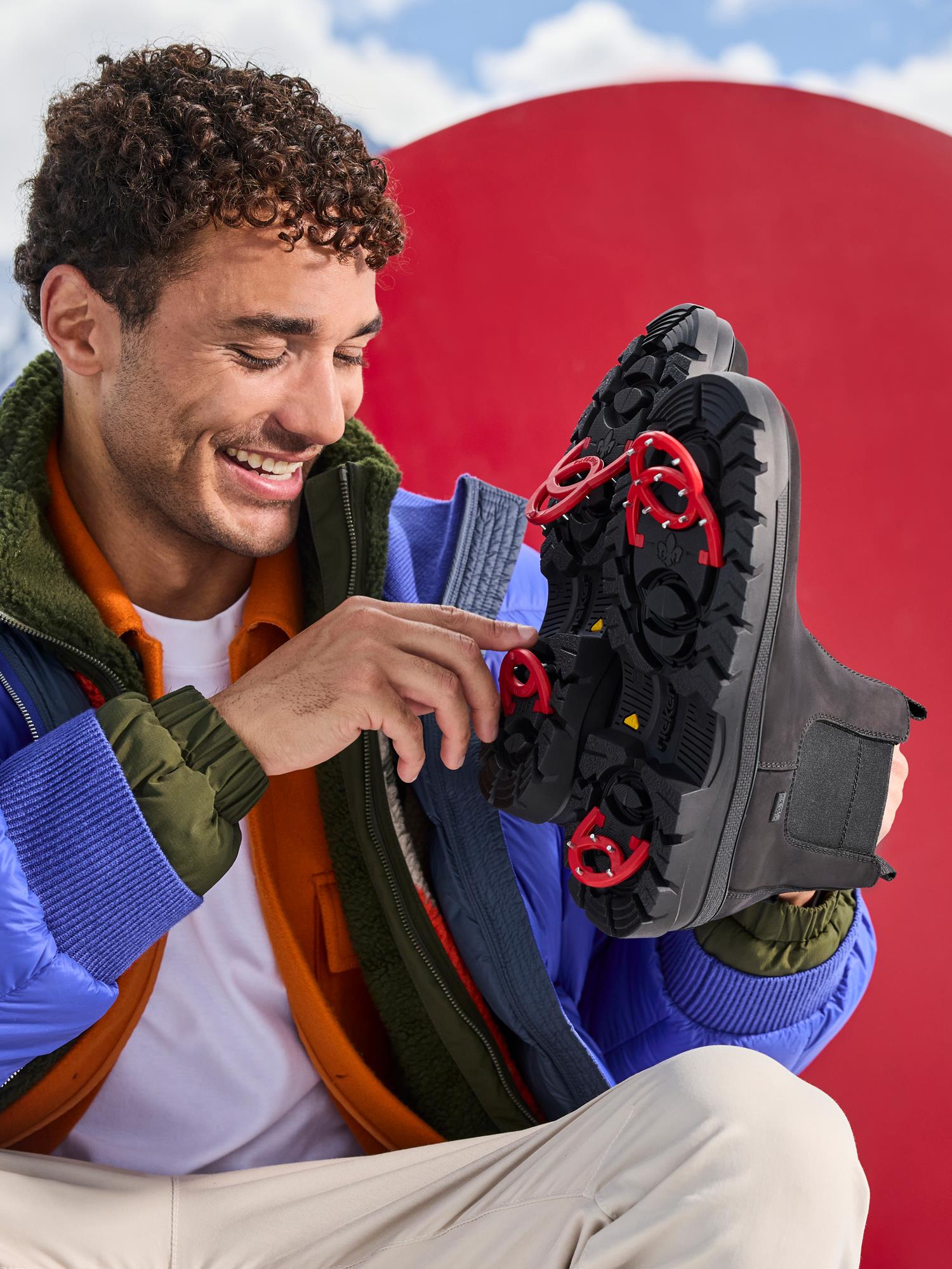 04841 Rieker Lodge Winter Boots utfellbare Brodder