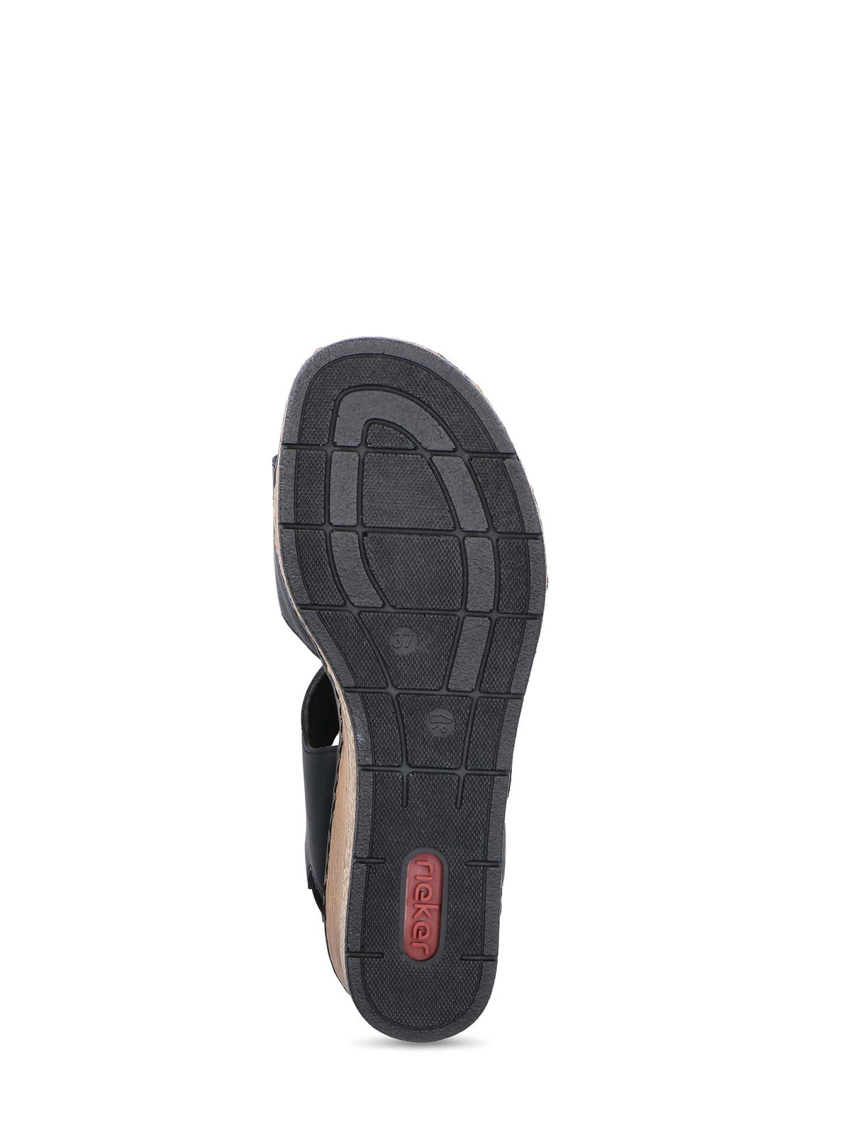 Rieker 03620 Selina Plateau Sandal Svart