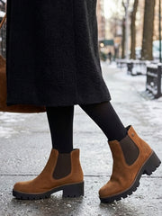 04482 Rieker Malou Suede Boots Fleecefôret