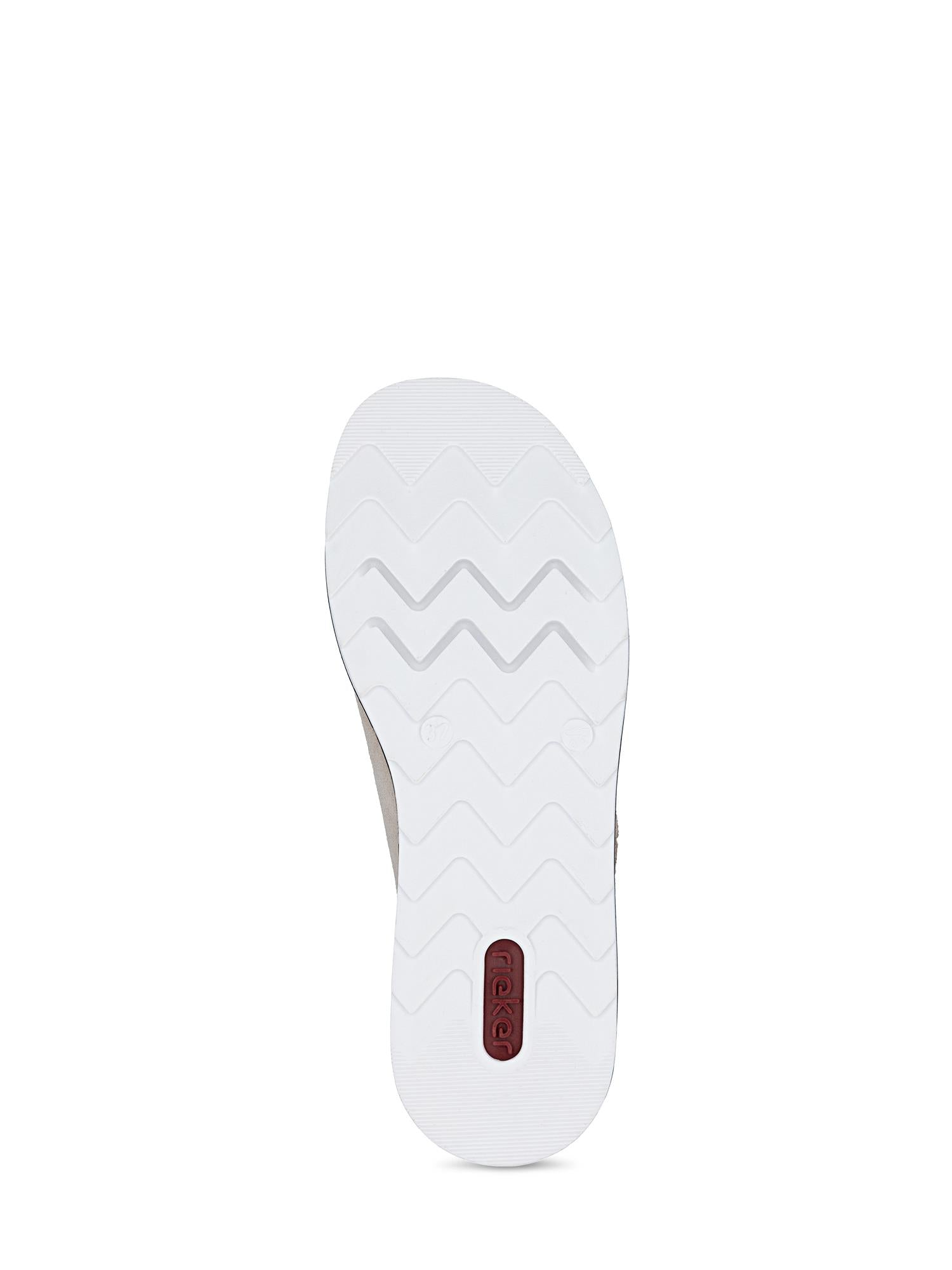 Rieker 05631 Amira Slip-In Sandal Skinn Nude
