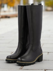 04779 Remonte Wide Wool Lined Leather Boots