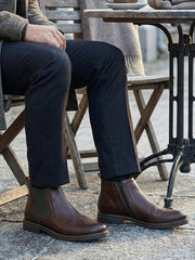 04887 Rieker Classic Leather Boots Brown