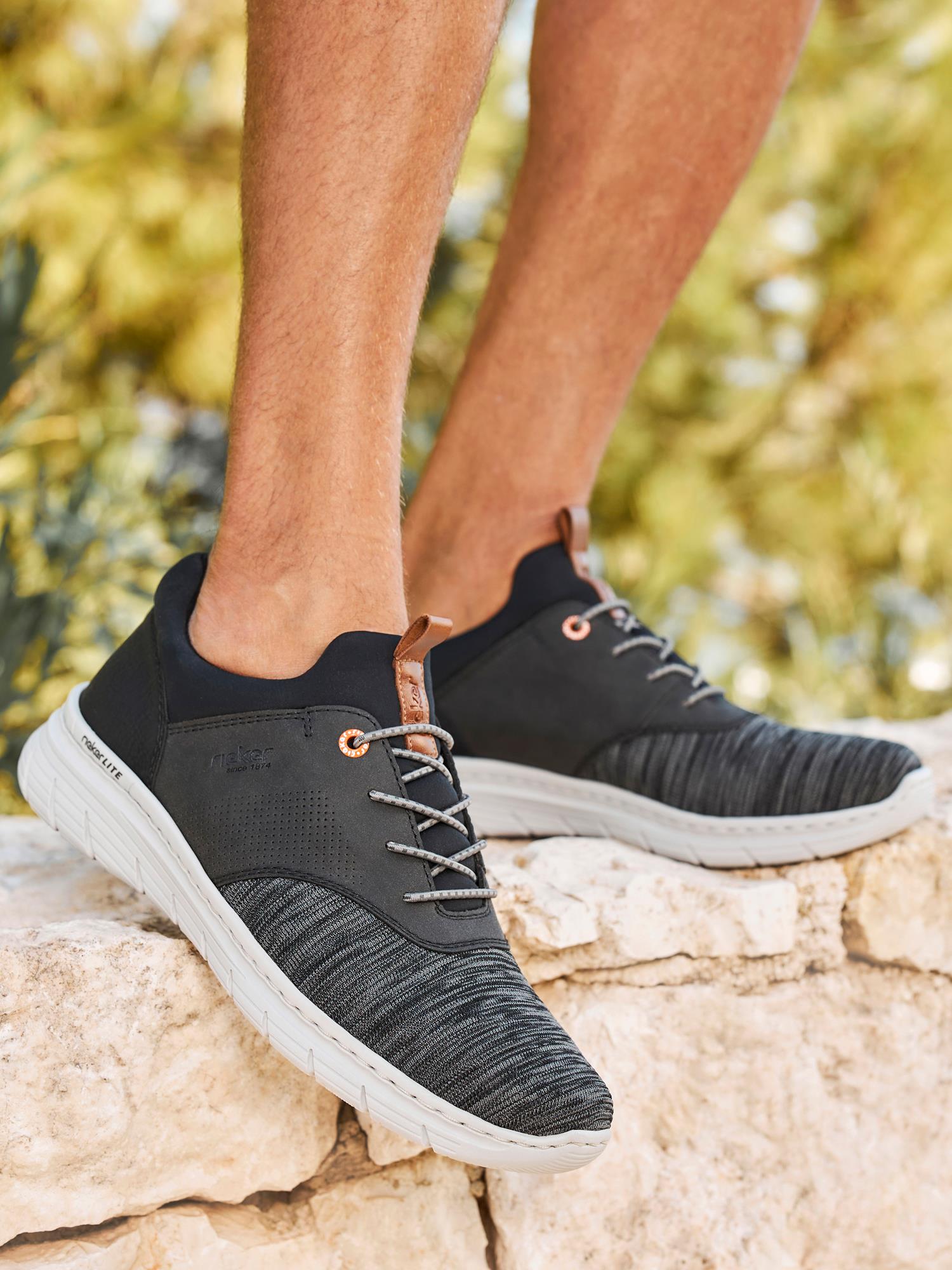 Rieker 07528 Lightweight Slip-in Sneaker Black
