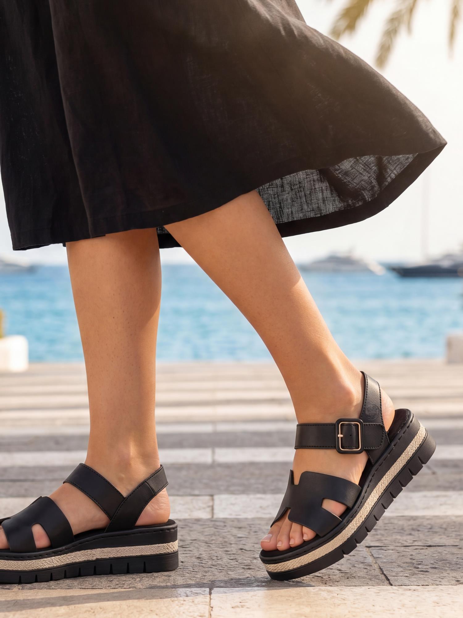 Rieker 05349 Mirelle Platform Sandal
