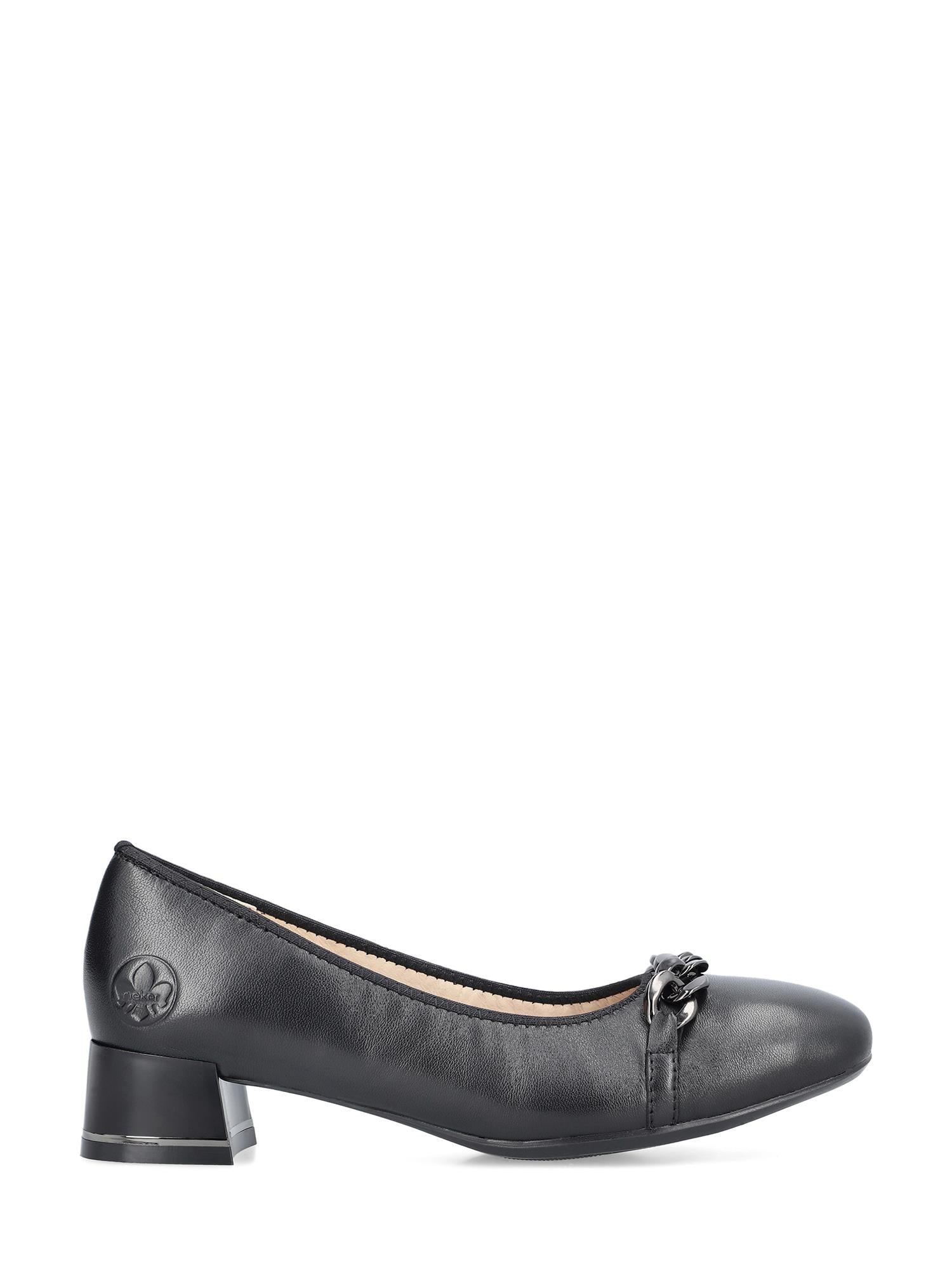 04374 Rieker Chain Ballet Leather Pumps