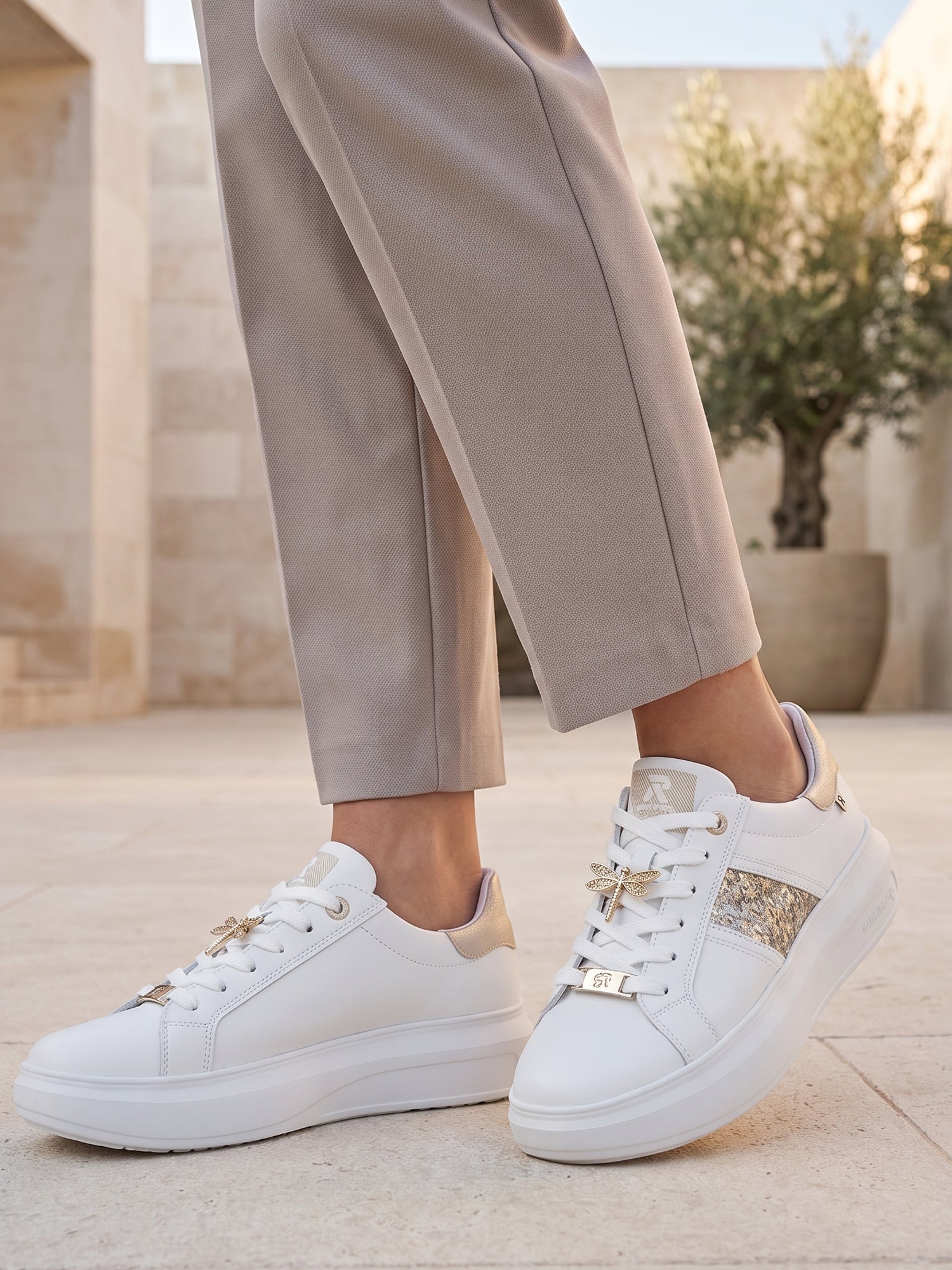 Rieker 07609 Dragonfly Leather Sneaker