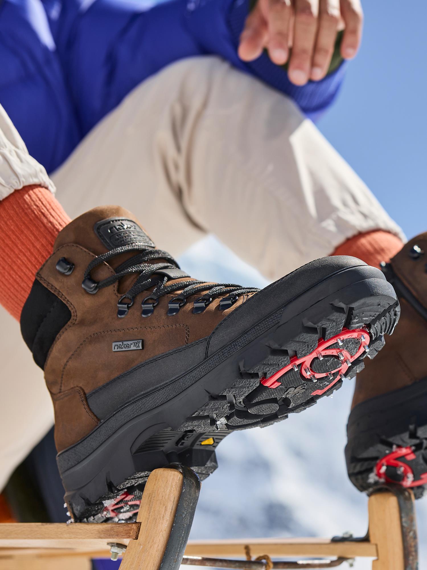 04800 Rieker Everest Winter Boots utfellbare Brodder