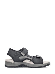 Rieker 02944 Moven Svart Herresandal