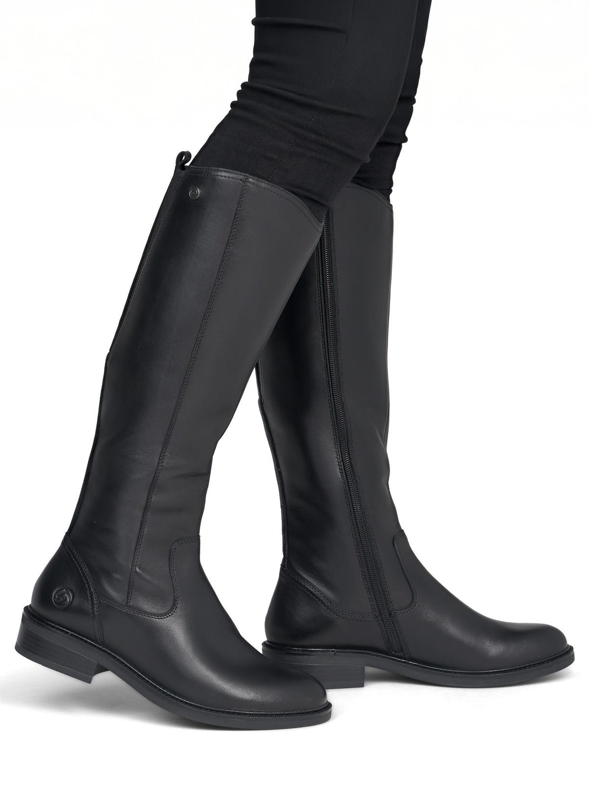 Rieker 02564 Selvara Vario Skinnstøvletter Sort