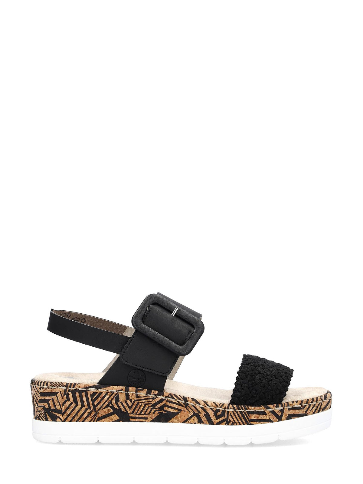 Rieker 07519 Tropic Black Sandal