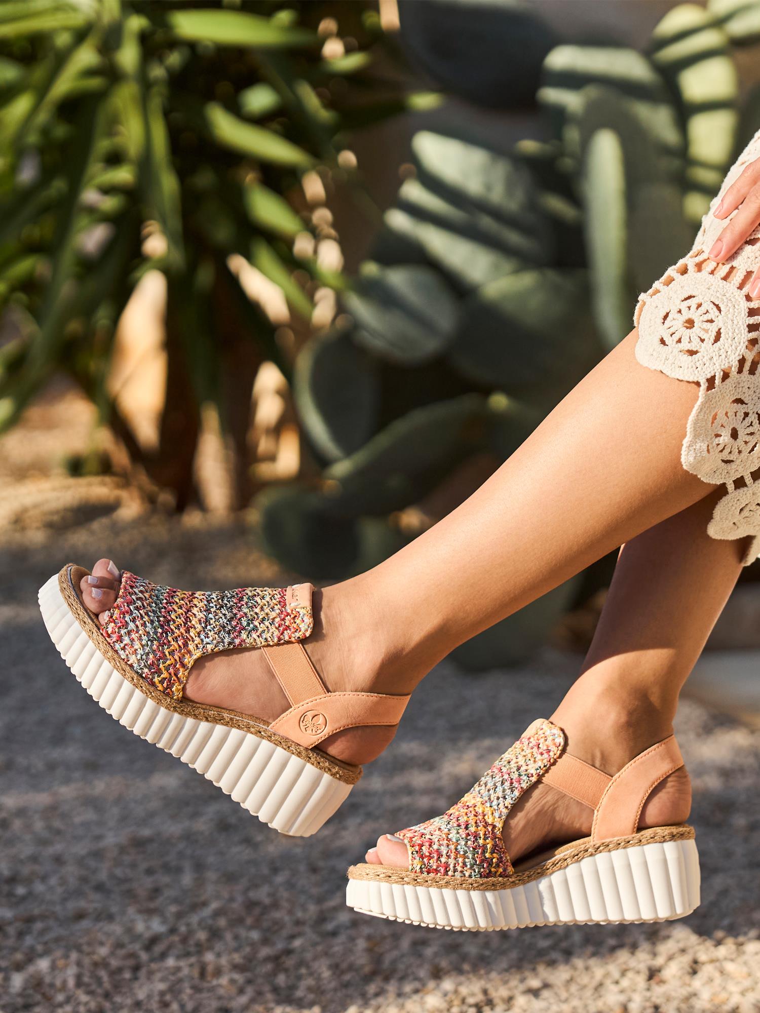 Rieker 05455 Colour Sandal Apricot