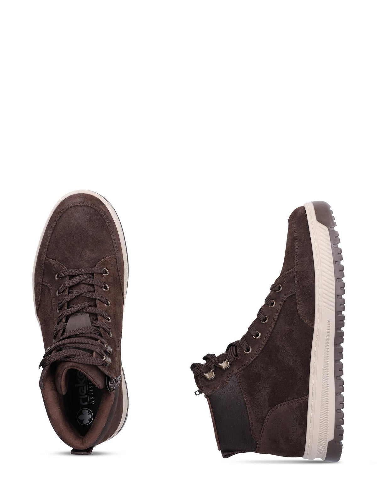 Rieker 02288 Montaro Leather High-Top Brown