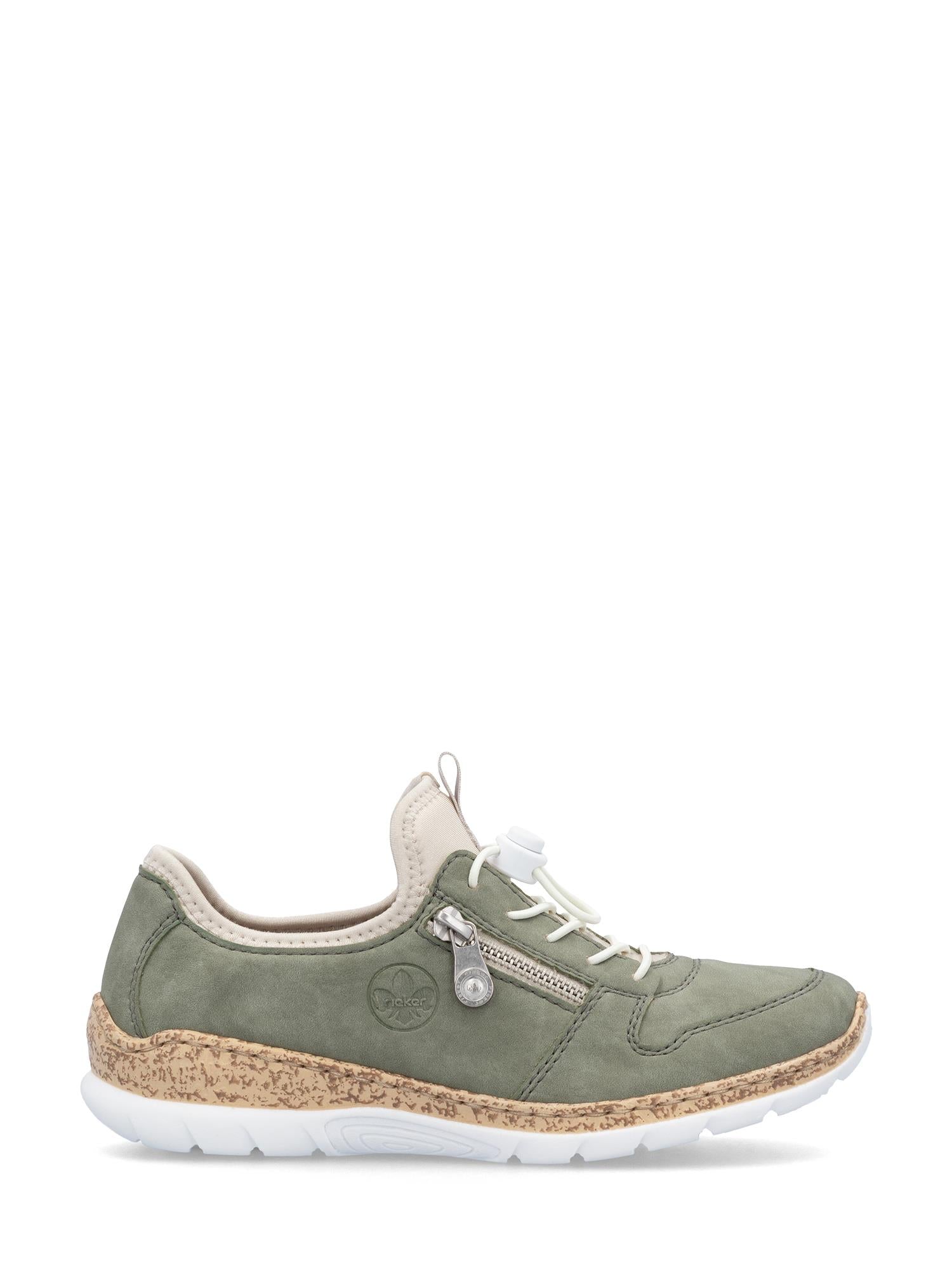 04346 Rieker Olive Cork Sneaker
