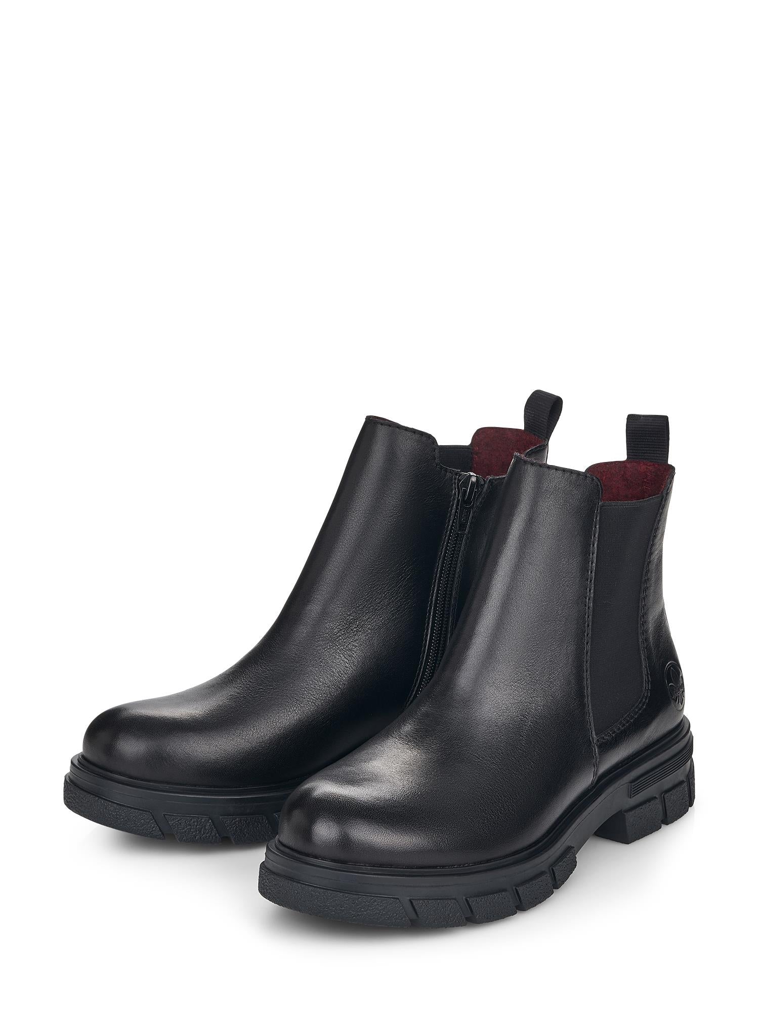 Rieker 04852 Levina Leather Chelsea Fleecefôret