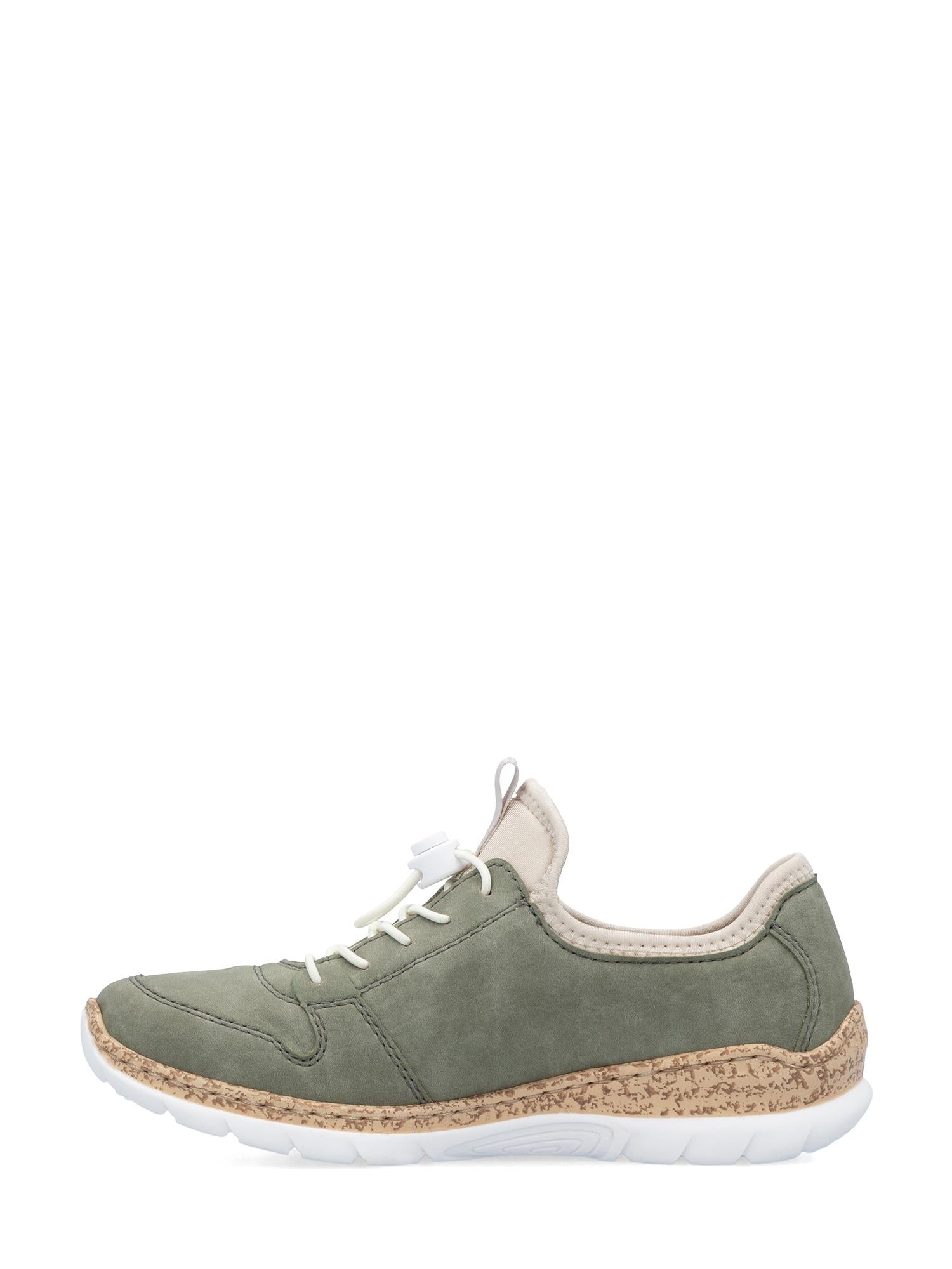 04346 Rieker Olive Cork Sneaker