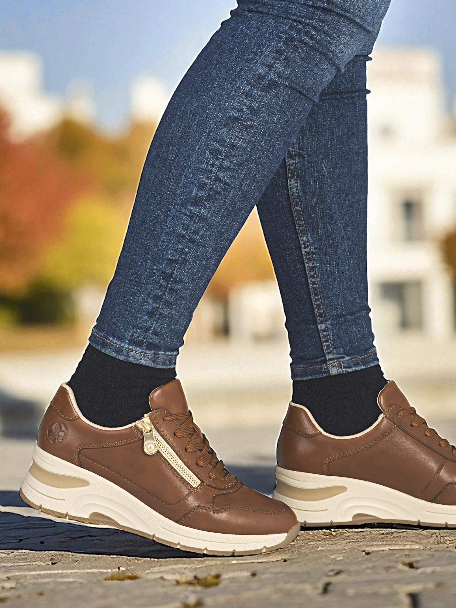 04935 Rieker Firenze Sneaker Leather Brown