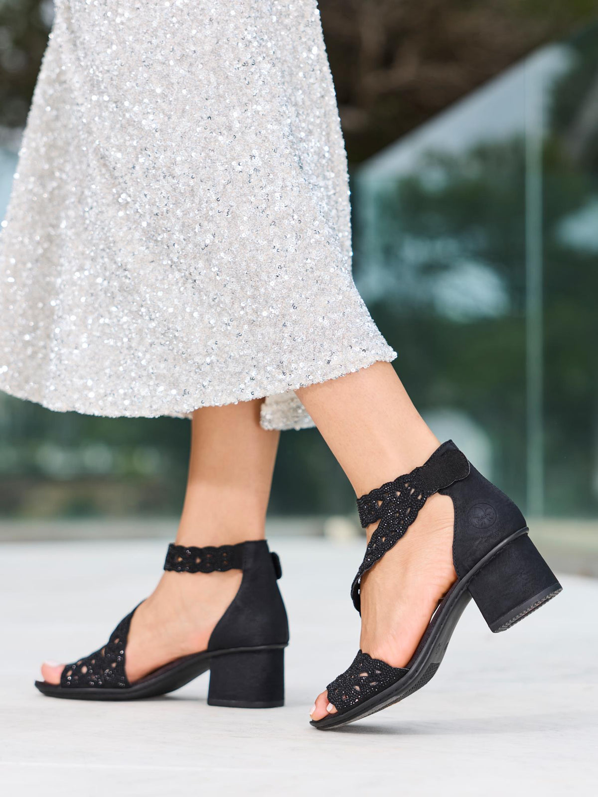 Rieker 03626 Estelle Block Sandal